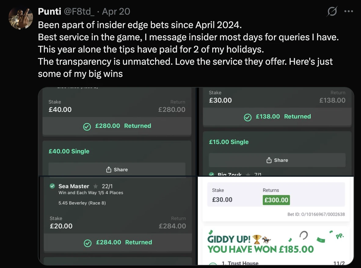 Example betting slip