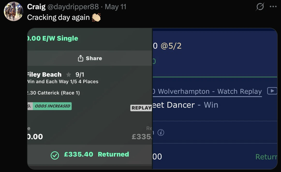 Example betting slip